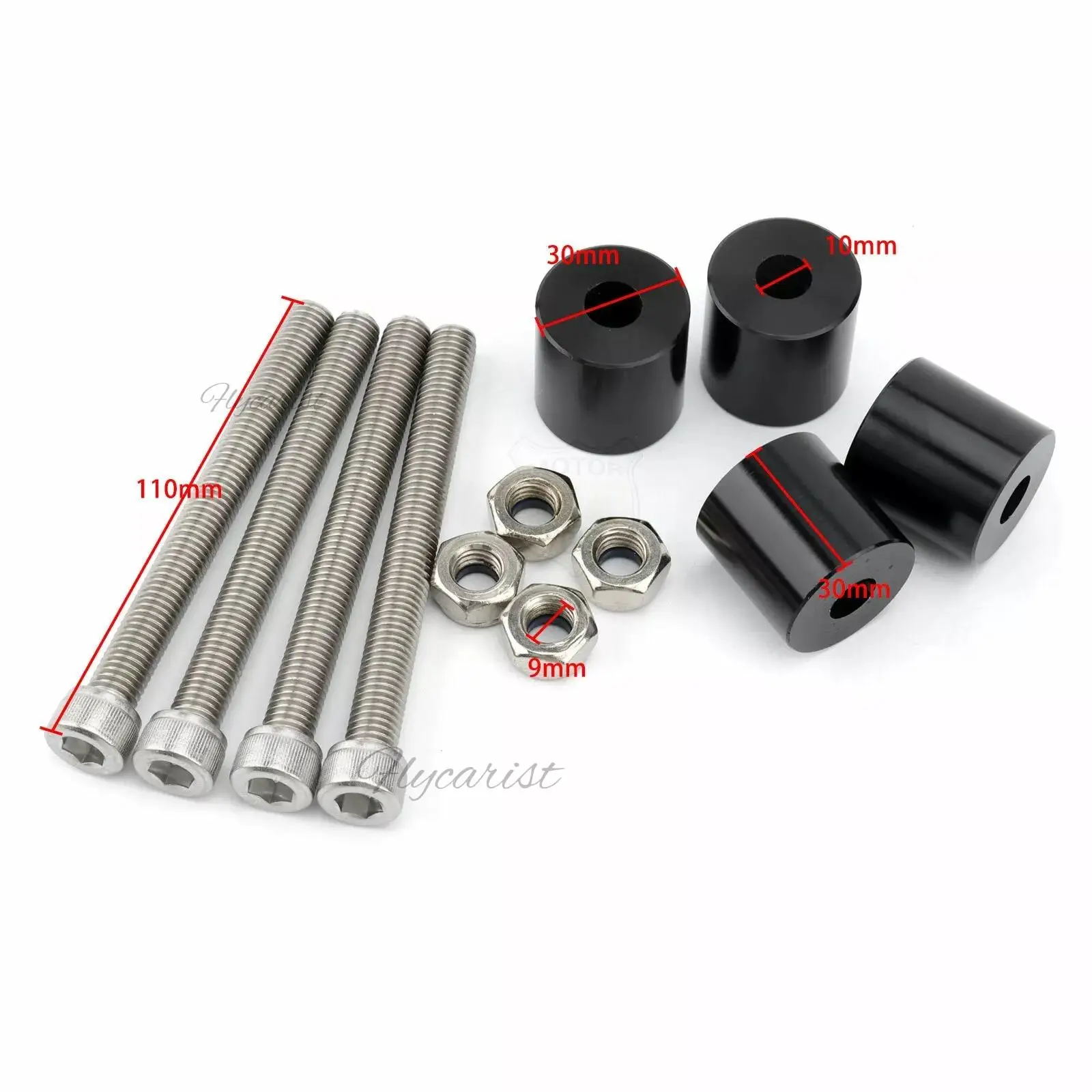 

For Suzuki HAYABUSA GSXR1300 GSX1300R 99-19 CNC Handlebar Riser Adapter Mount Clamp Kit