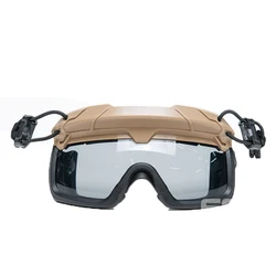 Split Anti-Fog Goggles for Tactical Helmets Cs Field Goggles 3MM Lenses Compatible with Ops-Core Specification Rails