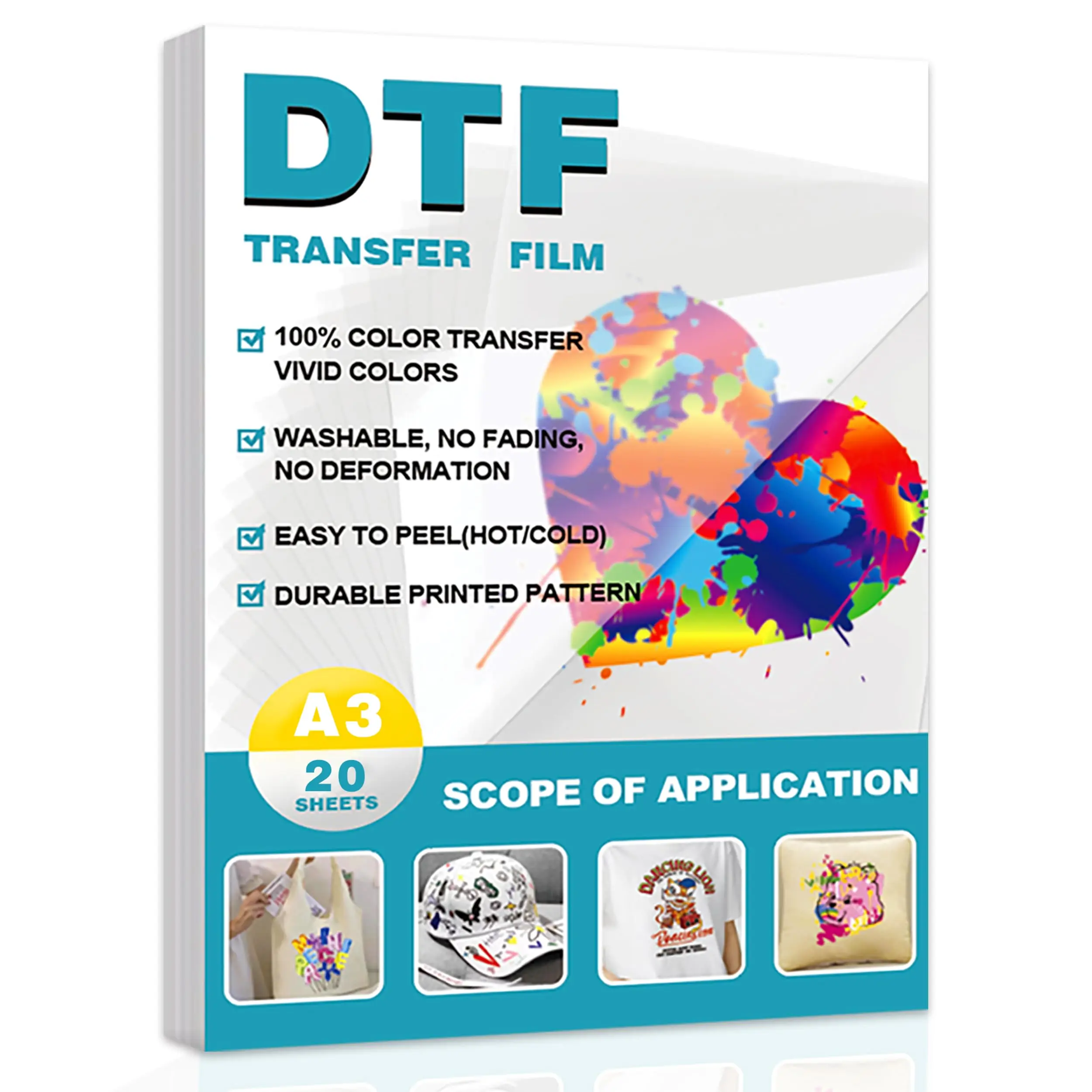 20 Sheets A3 DTF Transfer Film (11.7