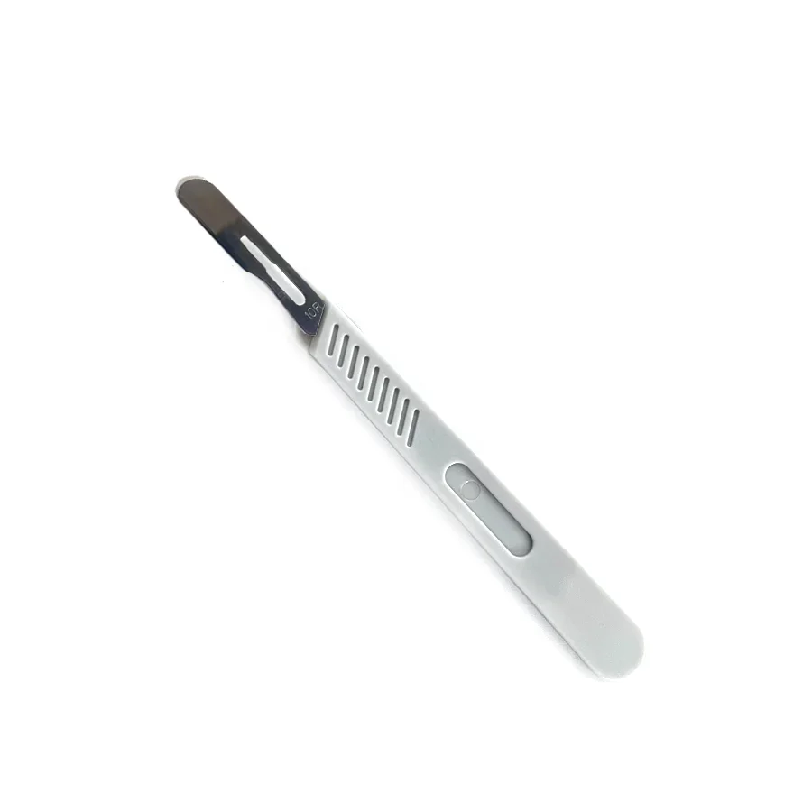 Sterilized Dermaplaning Stainless Steel Surgical 10r Blade With ABS Handle