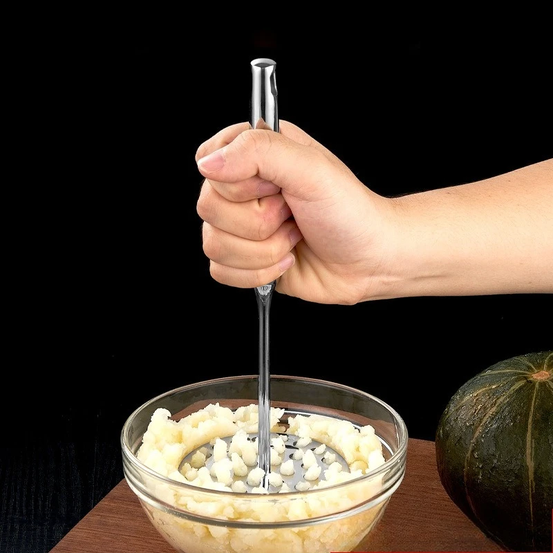 

Stainless Steel Potato Masher Manual Pumpkin Sweet Creative Potato Fruit Vegetable Pressure Mud Baby Food Kitchen Gadgets