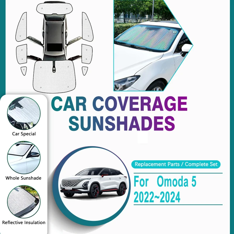 

Car Sunshade Coverage For Chery Omoda 5 Accessories C5 2022 2023 2024 Auto Sun Visor Window Visor Sunshade Cover Car Accessories