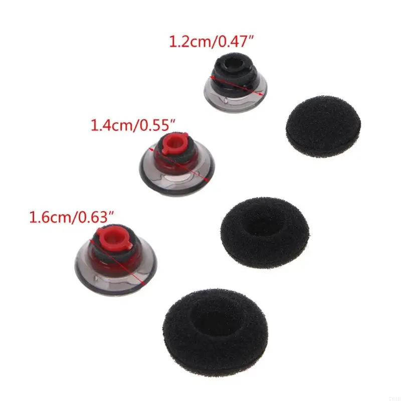 781e auricolari in silicone morbido auricolare auricolari trasparenti auricolari auricolari accessori in schiuma nera per 5200
