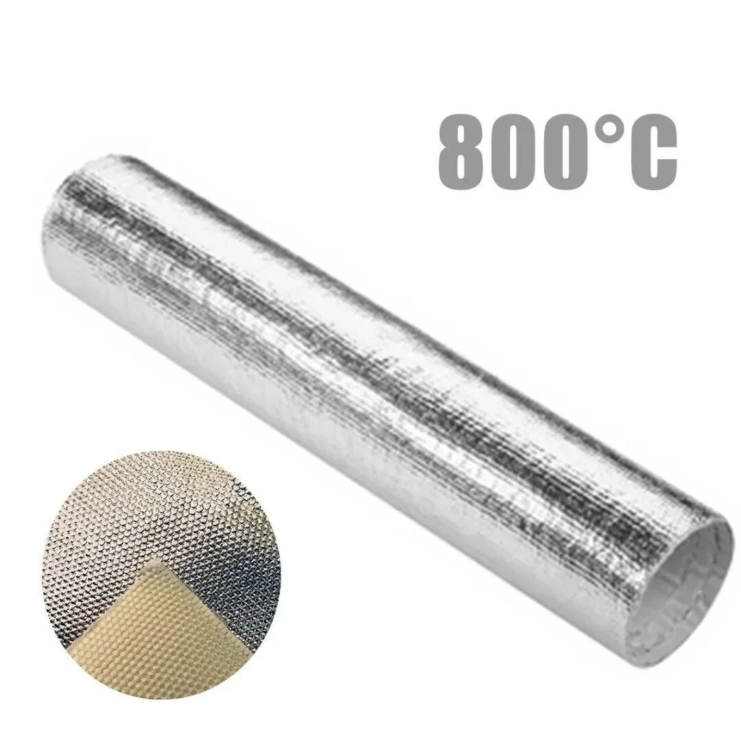 Car Heat Protection Film Fireproof Heat Insulation Mat E-glass Fabric Motorcycle Exhaust Wrap Pipe Header Heat Insulation Roll