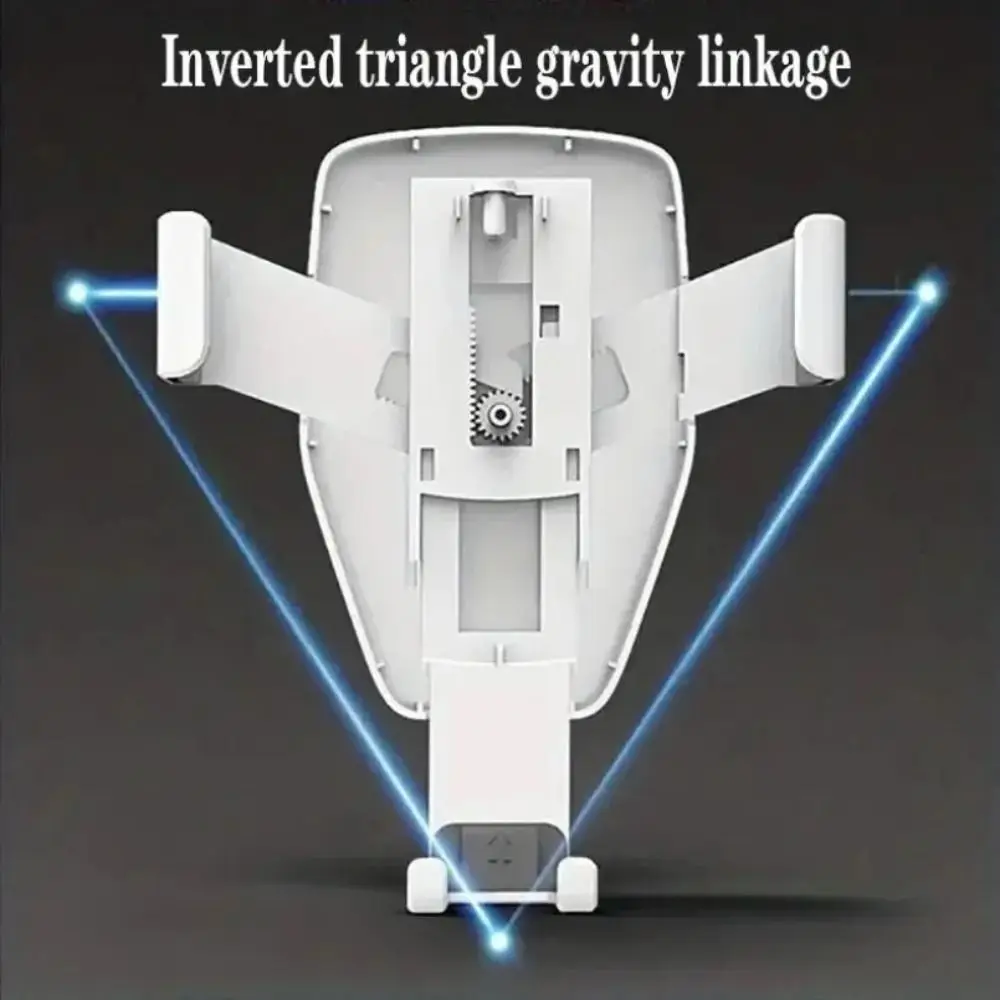 Беспроводное автомобильное зарядное устройство, держатель для мобильного телефона, гравитационное индукционное автомобильное воздуховыпускное отверстие, подставка для быстрой беспроводной зарядки для iPhone Samsung
