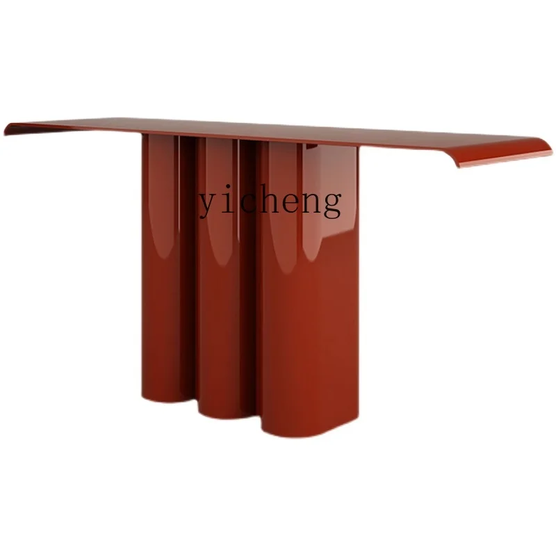 

ZC Solid Wood Console Tables Wall-Mounted Home Console Modern Minimalist Side View Corridor Decorative Table