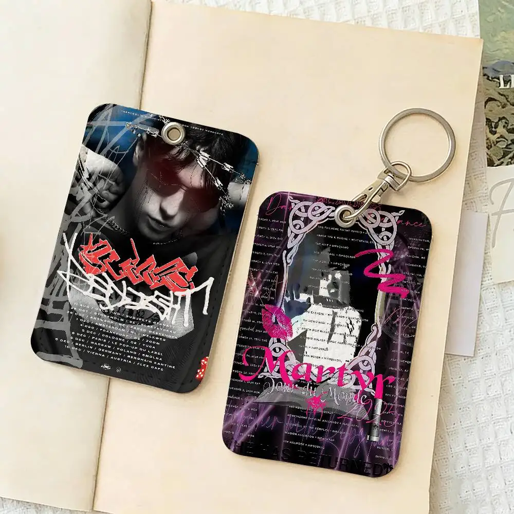 Rapper B-Bladee Cloud Rap Cute Cartoon Inteated Elevator Card Acc Control Card Keychain Protective Cover Gift Keychain