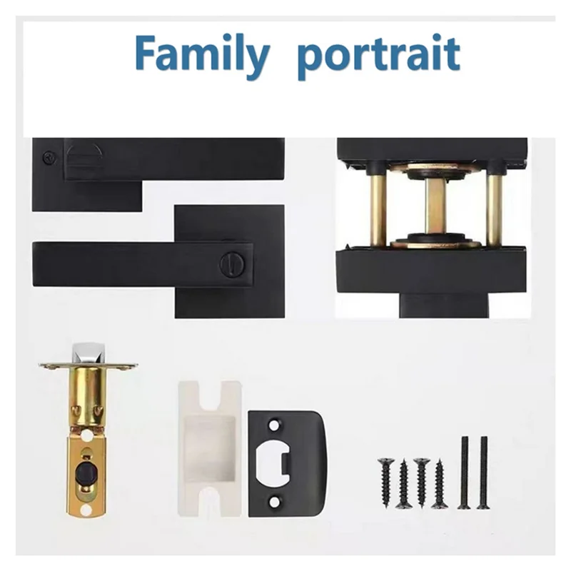 رافعة باب ABDJ، مقابض أبواب داخلية بدون مفتاح، أقفال رافعة باب الخصوصية لحمام غرفة النوم، مقابض الأبواب الحديثة