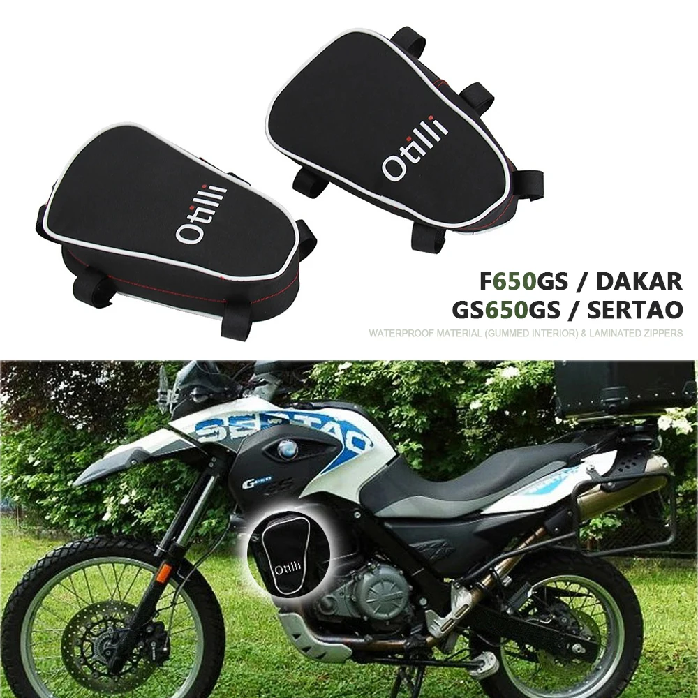 

Для BMW G650GS Sertao F650GS Dakar Crash Bar Bag SW-Motech Frame Bag Мотоциклетная сумка для хранения инструментов Дорожная сумка для приключений Аксессуары