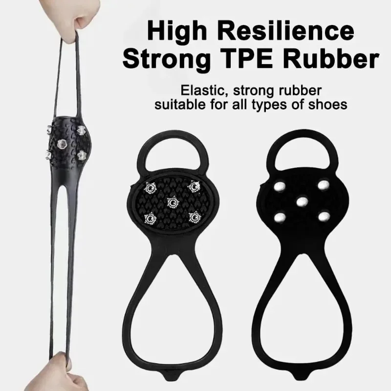 في الهواء الطلق الجليد المرابط الأشرطة المضادة للانزلاق أغطية الحذاء المسامير سلاسل للمشي على الثلوج والطرق الجليدية الشتاء تسلق المشي لمسافات طويلة والعتاد #2