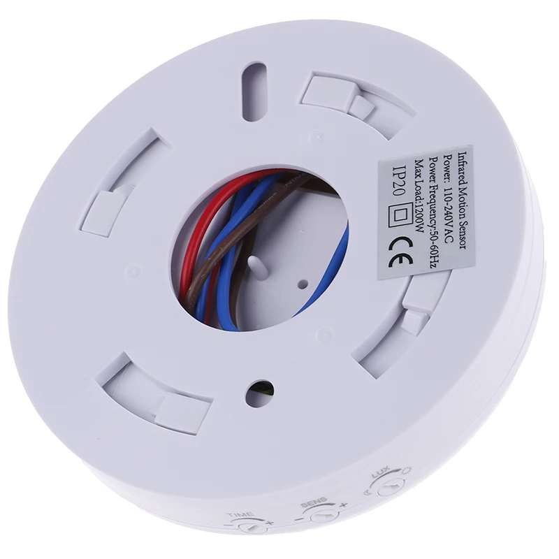 Adjustable Infrared Motion Sensor Switch 110V-240V Body Motion Movement Ceiling Infrared Sensor Detector Light Bulb Switch