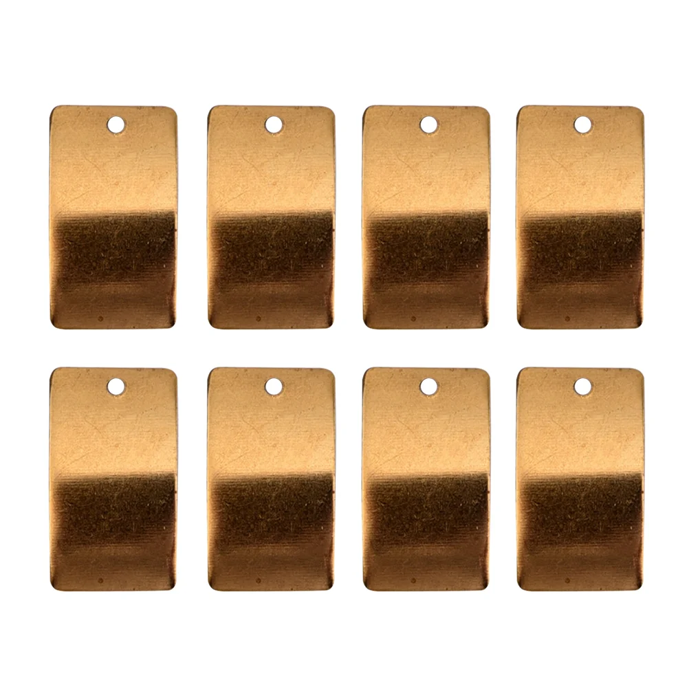 50 PCS DIY Jewelry Accessories Charm Pendant Charms Rectangle Copper Making Pendants