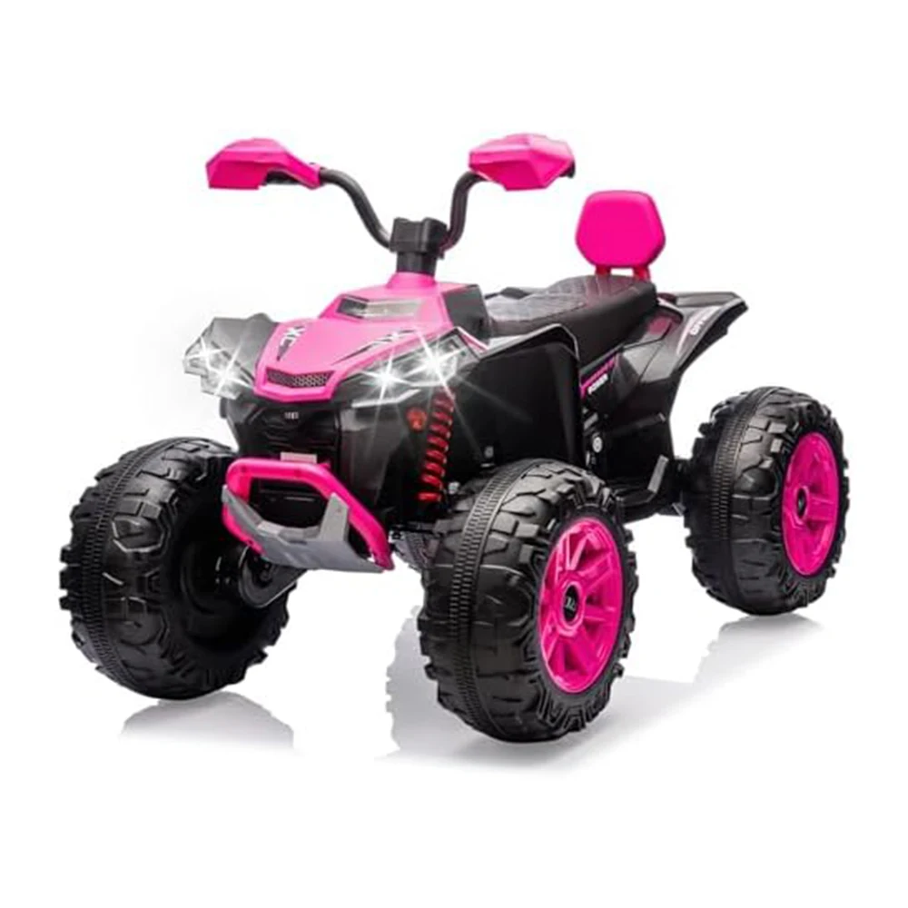 VTT électrique 24V 2 places, voiture électrique pour enfants, voiture quadruple à quatre roues avec moteur puissant véhicule tout-terrain électrique pour enfants