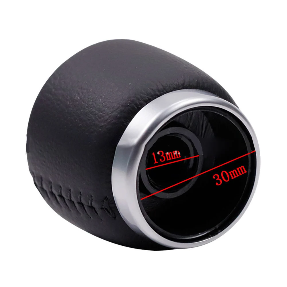 Chrome Plated Gear Shift Knob For Toyota For RAV4 2005-2012 For Avensis For T25 T250 2006-2009 Black ABS Leather Manual Trans