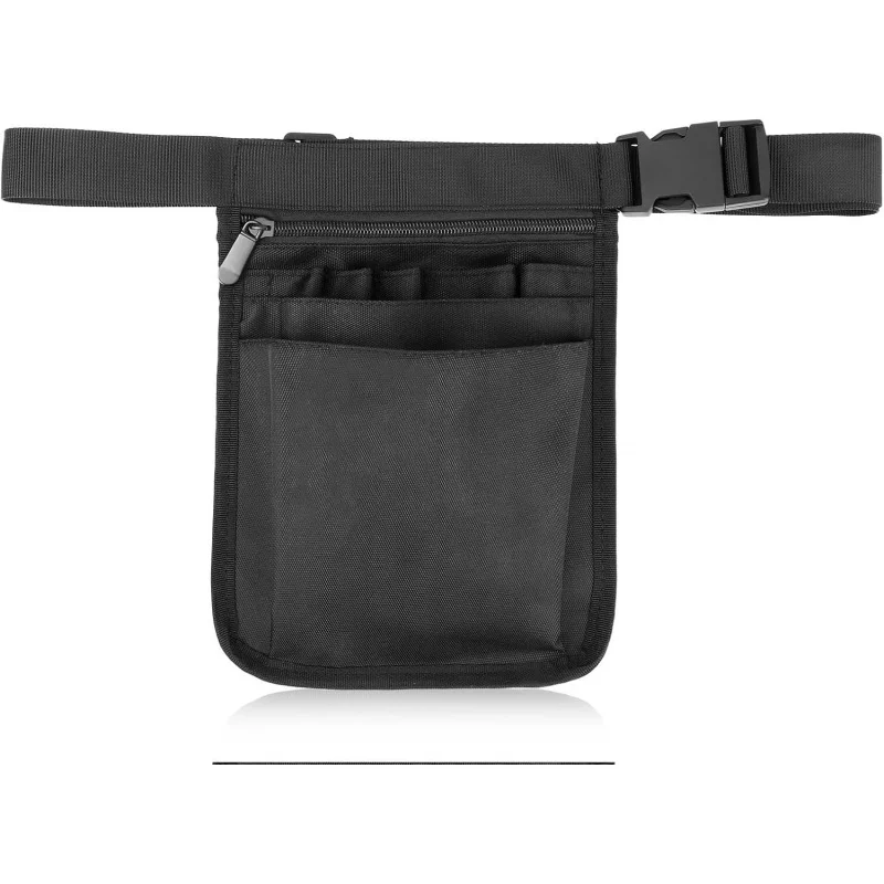 Restaurant Waiter Waist Organizer Belt Bag Pouch with Adjustable Black Storage 10'' x'' Serving Apron Pock