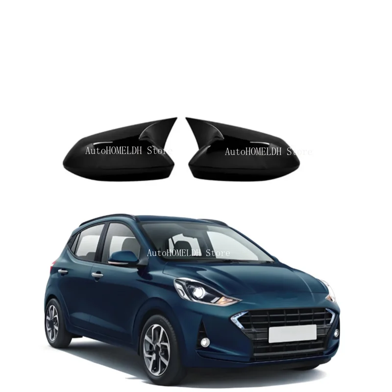 Rearview Mirror Cover Fit For Hyundai I10 2015 2016 2017 2018 2019 2020  Car  Side Wing Cap Rear View Case Trim Carbon Fiber