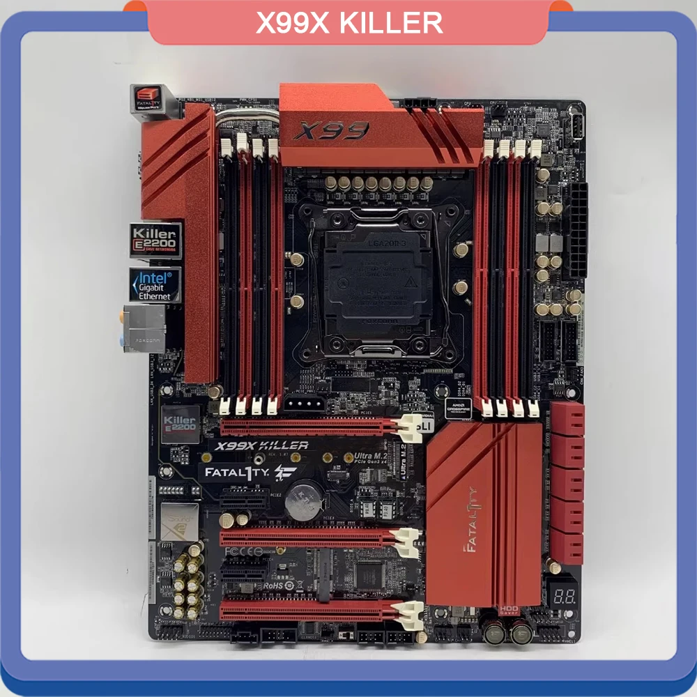 

Материнская плата X99X KILLER, 2011-3, X99 ATX REG ECC256G Двойная гигабитная сетевая карта, 3 * PCIe 10 * SATA