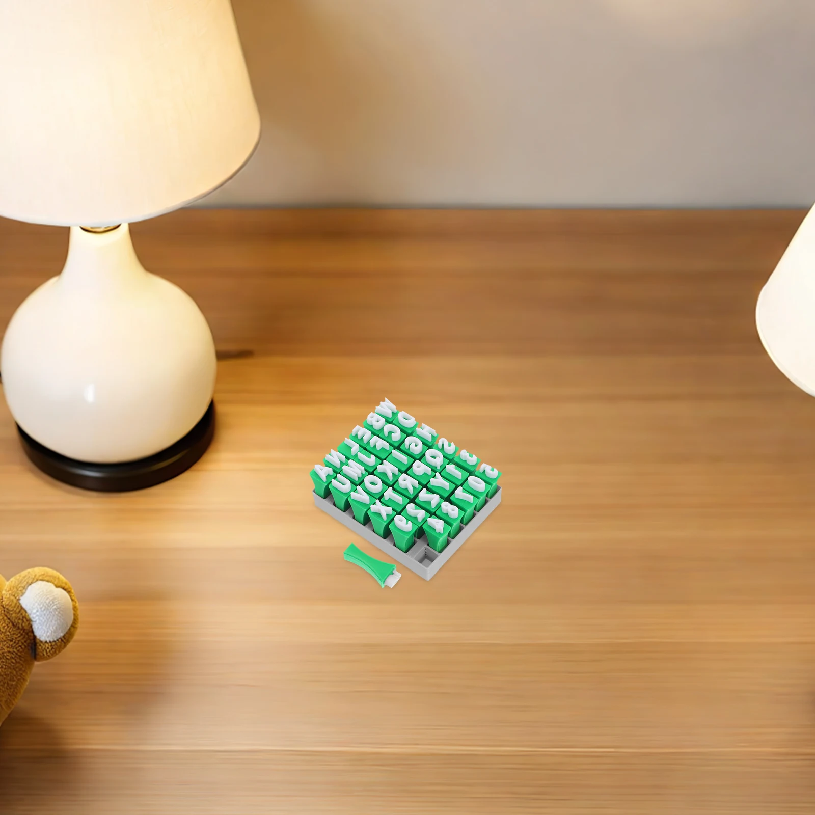 1Set Alfabet Klei Stempelset 26 Hoofdletters, Kleine Letters en Cijfer Stempels Aardewerk Stempelgereedschap voor DIY Knutselwerk Polymeerklei