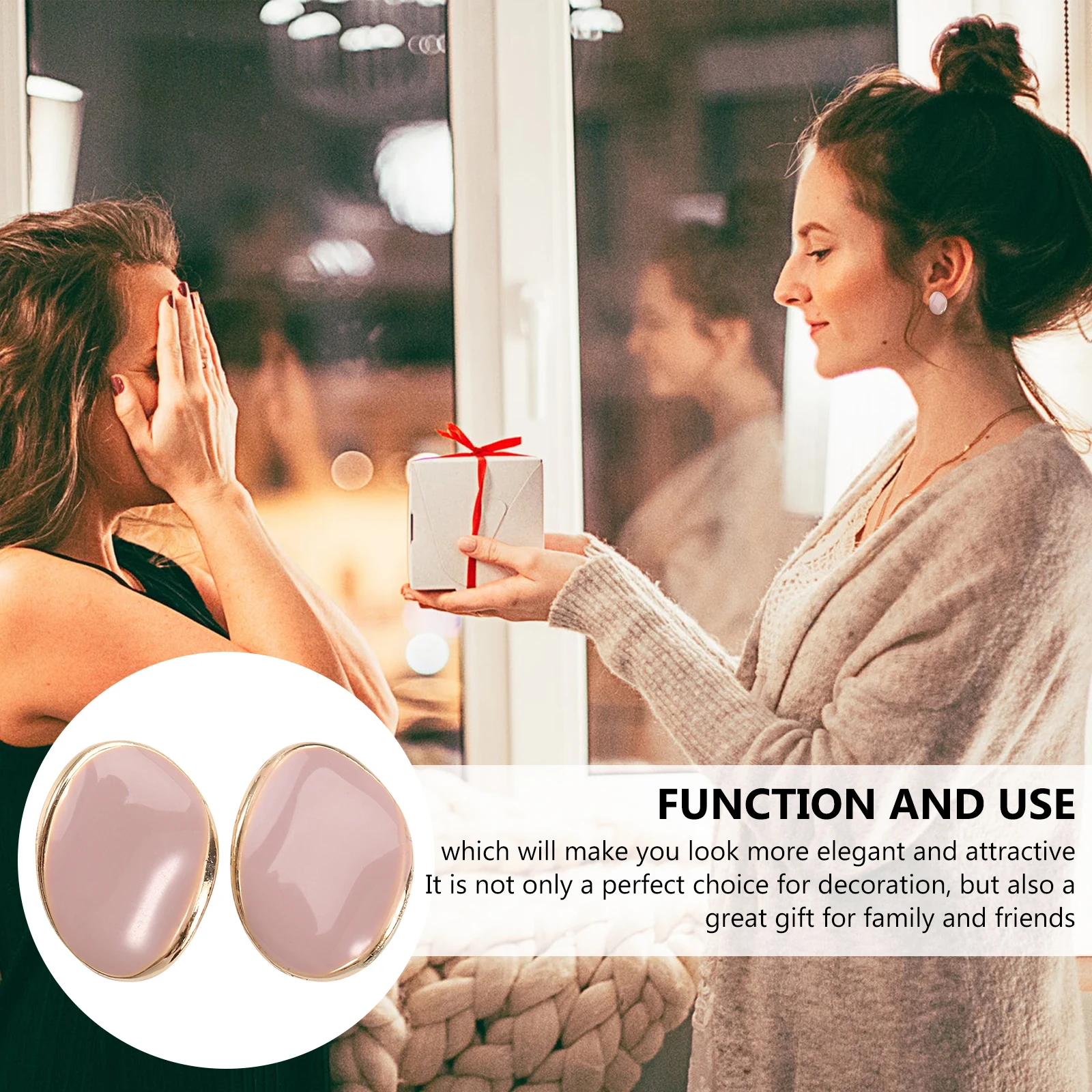 

Earrings Chic Stud Simple Eardrops Unique Pendant Delicate Creative Jewelry Alloy Miss