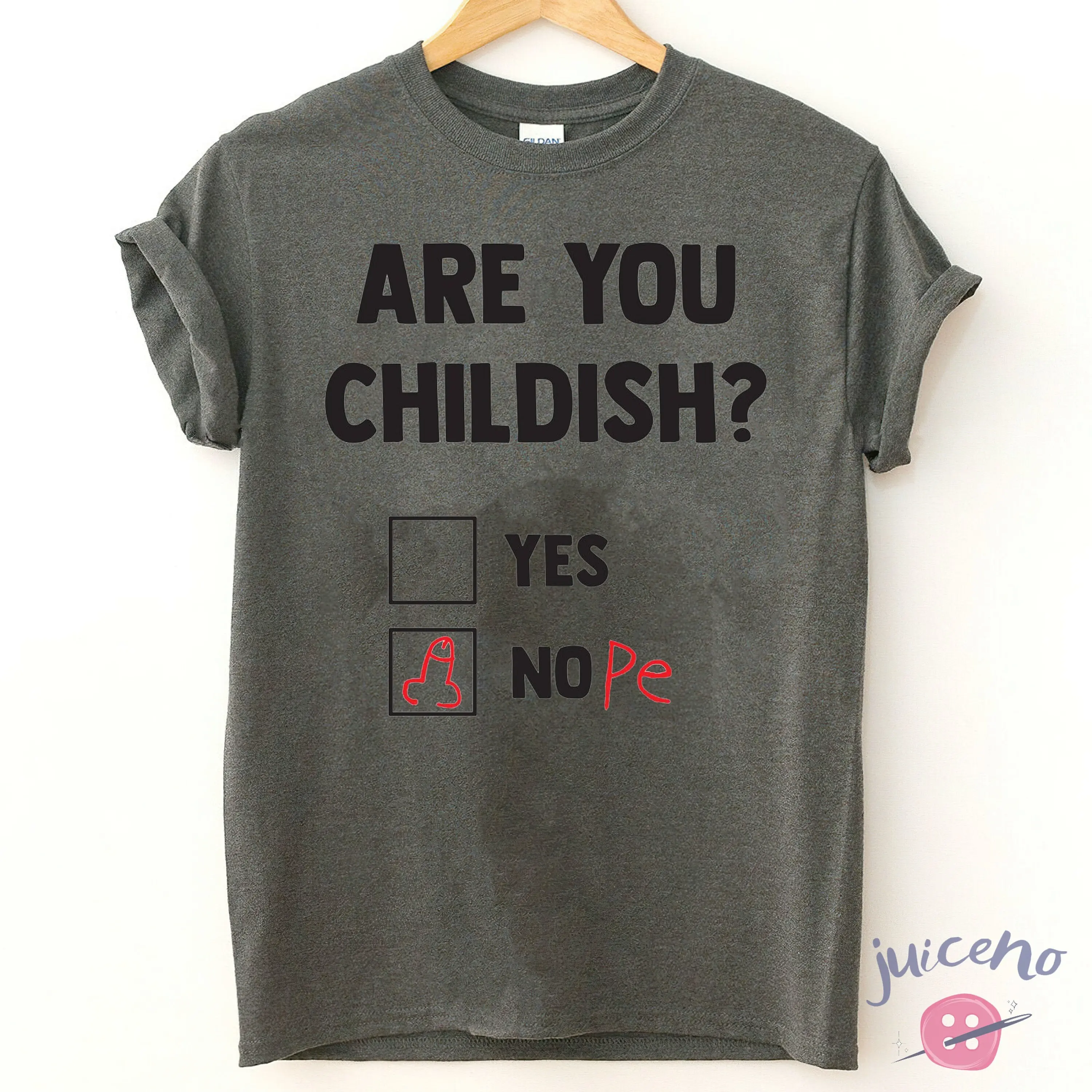 Funny Are You Childish T Shirt Meme Dad Mom For Son Daughter Kids Gender Reveal Baby