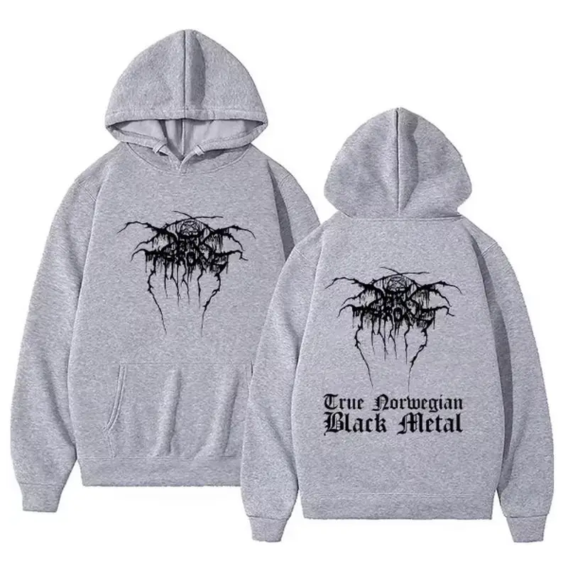 خمر Darkthrone صحيح النرويجية الأسود المعادن سوداديرا con capucha hombre الفوضى pulóver hombres mujeres classicicoDeathBlack ميتا