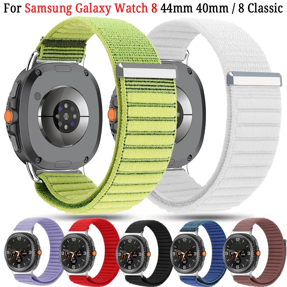 Nylon Band for Samsung Galaxy Watch 8 Strap Accessories Smartwatch Nylon Bracelet for Samsung Galaxy Watch 8 Classic 44 Strap - Image 2