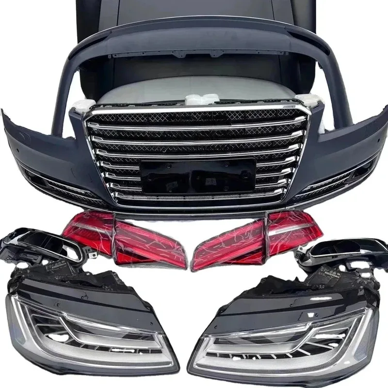 

2024 Hot Sale Bodykit A8 D4 Bumper High Quality S Rear Upgr with Exhaust Cut-Outs 11-14 Year Old