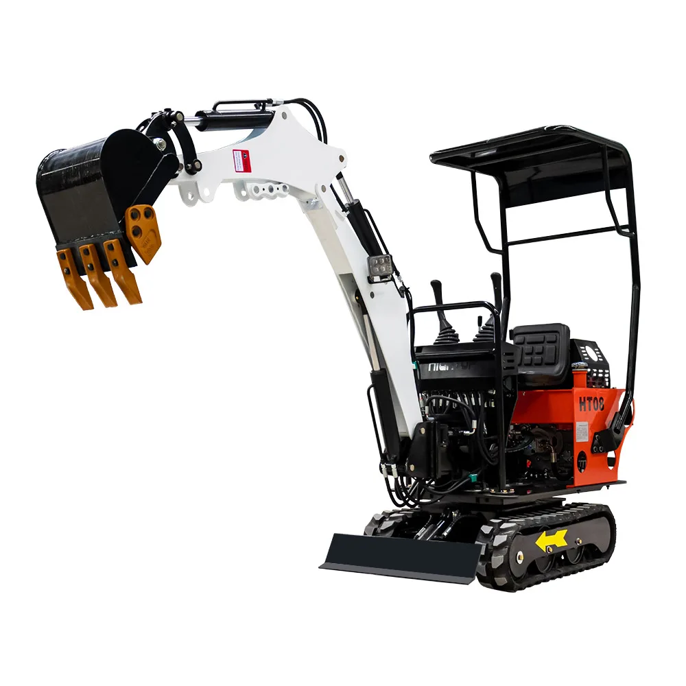 Mini Excavator For Home Garden Use 800Kg Micro Digger 0.8 Ton Small Bagger Wholesale Best Price Yanmar  Mini Excavators Trailer