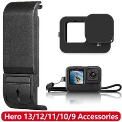 Hero 13/12/11/10 Replacement Side Door Battery Cover Silicone Protective Case for GoPro 13 12 11 10 9 Action Camera Accessories