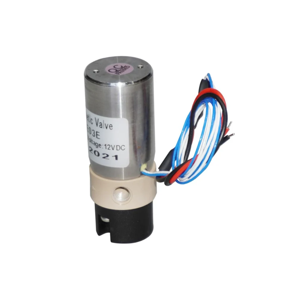 12V/24V DC, 1/4-28 BSP, for Analytical Instruments HCKEO3E Miniature Isolation Solenoid Valve, 2-Position 3-Way, PPS Diaphragm,