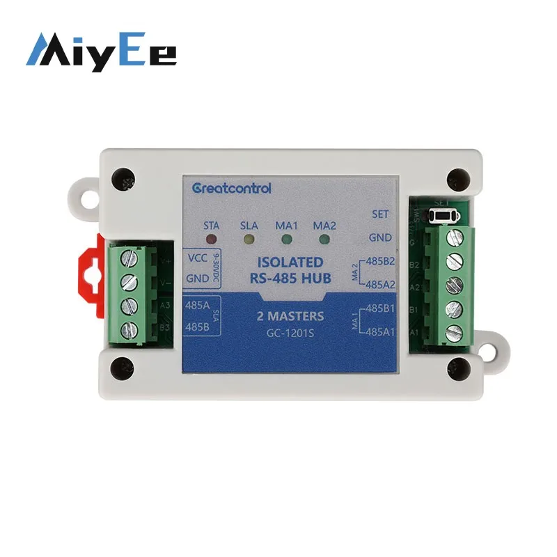 GC-1201S Isolated RS485 Hub Repeater Two-master One-slave 12V Power Double Electrical Isolation