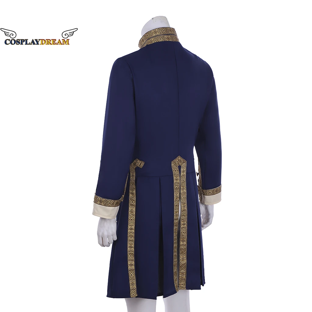 18th Century Mens Royal Military Medieval Uniform Jacket Colonial Tuxedo Hamilton Coat Medieval Tailcoat Cosplay Costume