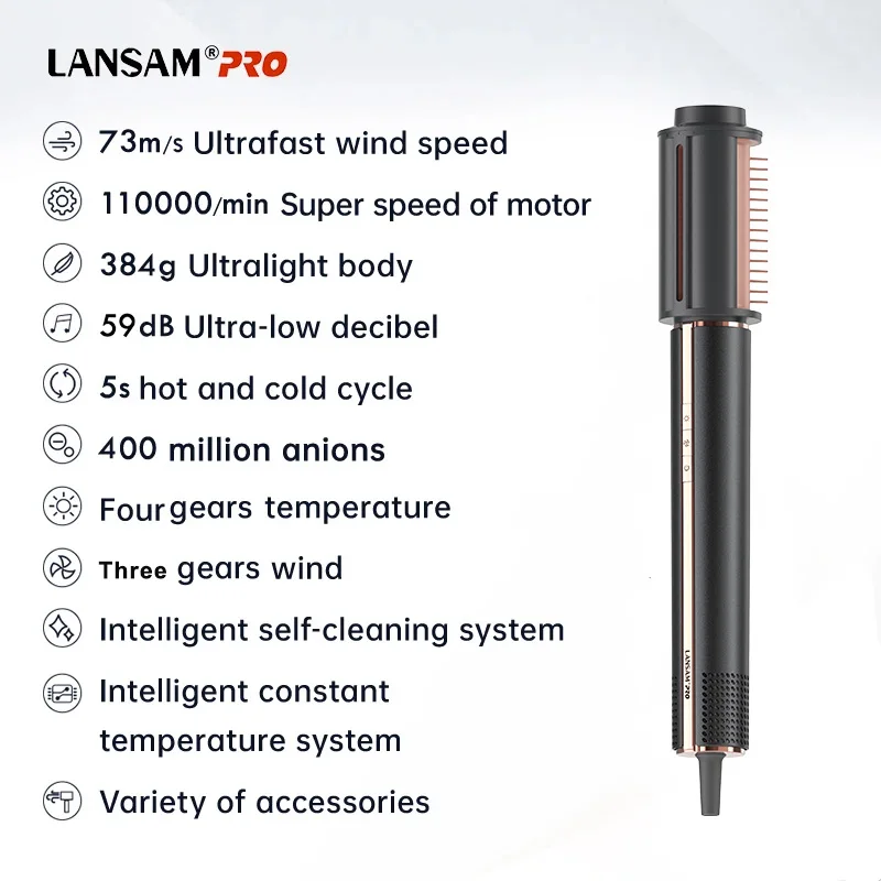 High Speed Hair Dryer Set 8 in 1 6 in 1 Hair Styler 110000RPM 8 in 1 Hair Styler Ionic Multi Styler Factory OEM Brand