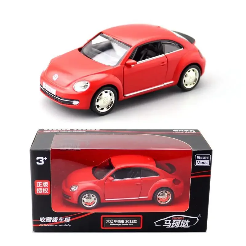 Die Casts Collectible Model Cars Static Alloy Vintage Car Birthday Gift 1:36 NEW BEETLE Toys for Children Home Decor