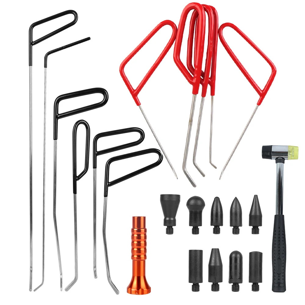 

2-16 шт., автомобильный съемник вмятин, стержень, крючки, молоток, дверной вмятин, Ding, фиксация града, инструменты для ремонта, набор для обслуживания, автомобильные аксессуары