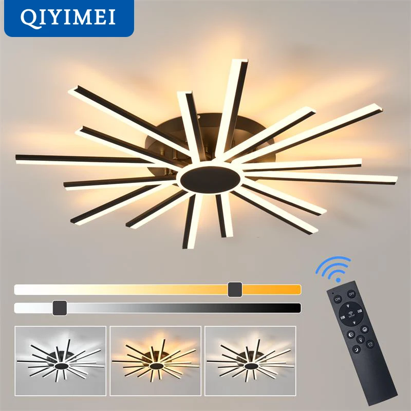 

Smart LED Chandelier for Living Room Bedroom Kitchen Home Decor Light Intelligent Remote Control Modern Chandelier Dimmable lamp