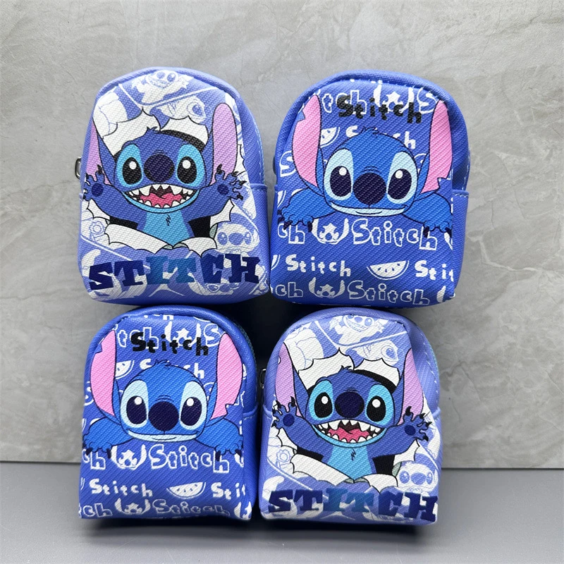 12 pcs/lot Kawaii Disney Stitch Schoolbag Shap Pencil Case Cute Pencil Box Coin Purse Stationery Pen Bag School Supplies