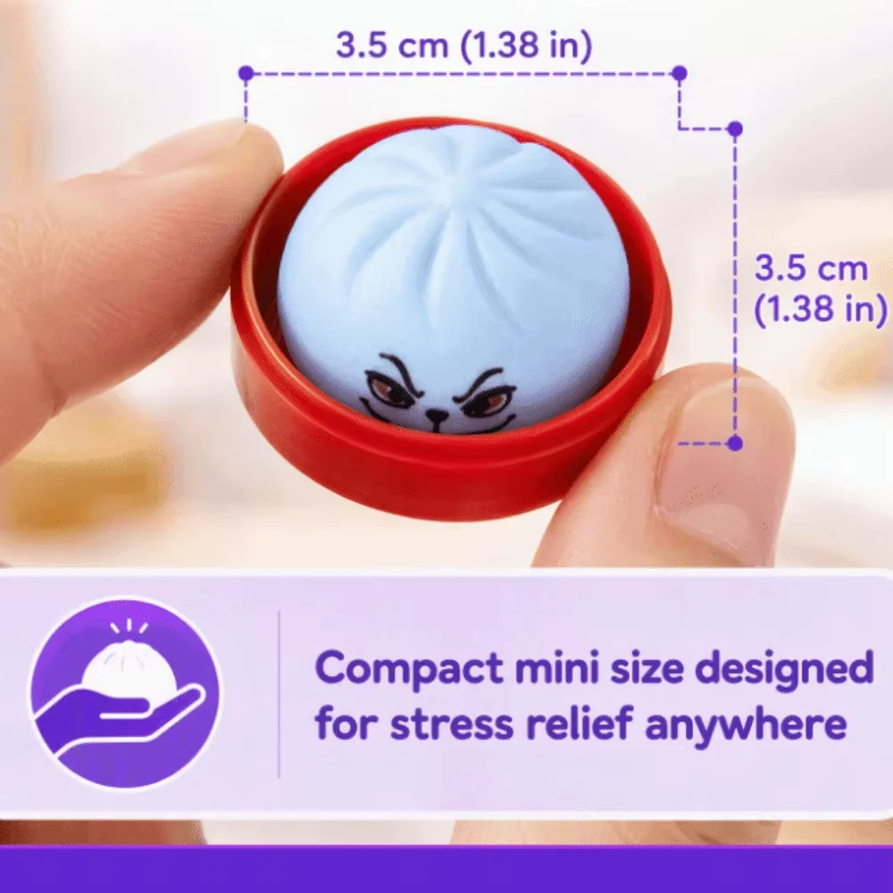 2026 New 40-Pack Soft Adorable Mini Dumplings Blind Box, Christmas Halloween Wet Crystal Pack, Food Shape Steam Basket Included