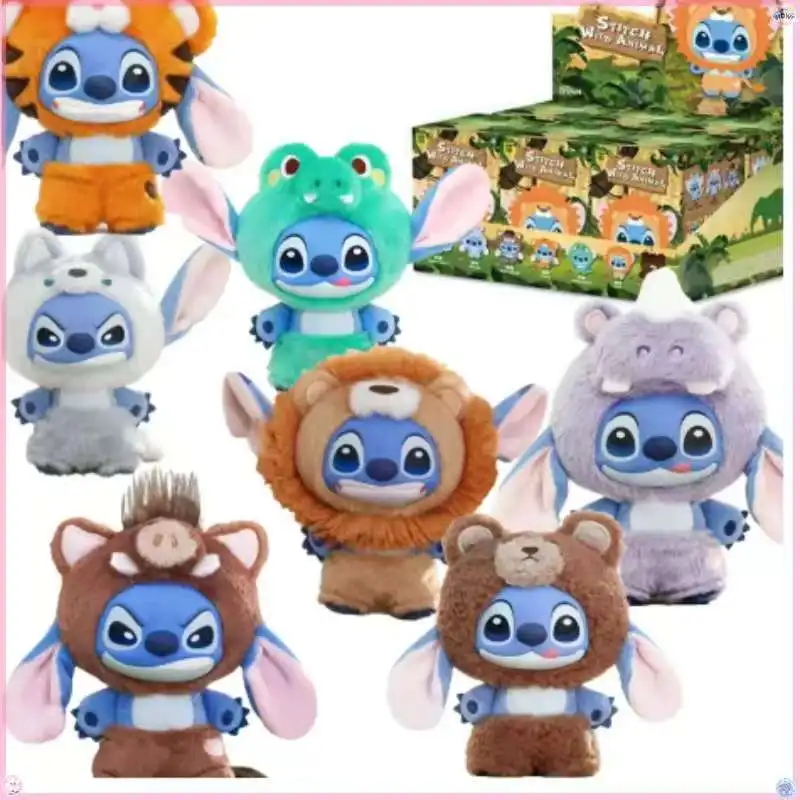 

Best Seller Genuine Stitch Wild Animal Series Blind Box Vinyl Plush Pendants Toys Cute Cartoon Figure Dolls Bag Pendant Mystery#