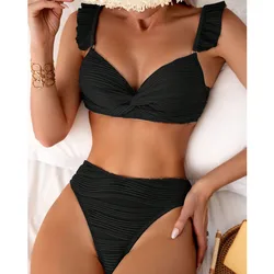 Black Sexy Bikinis Swimsuits Women Swimwear Push Up Female Beach Swim Wear Bathing Suits Brazilian Girls Bikini Set Pool Bather