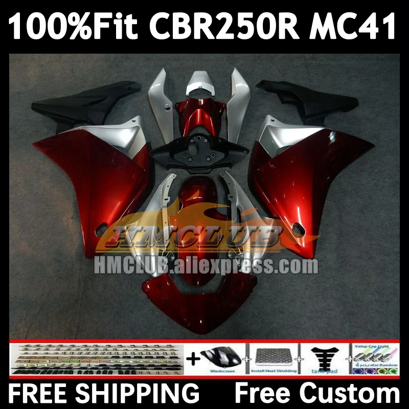 Injection For HONDA CBR250 R CBR250R MC41 11 12 wie red 13 14 15 100No.69 CBR 250R 250 R 2011 2012 2013 2014 2015 Fairings