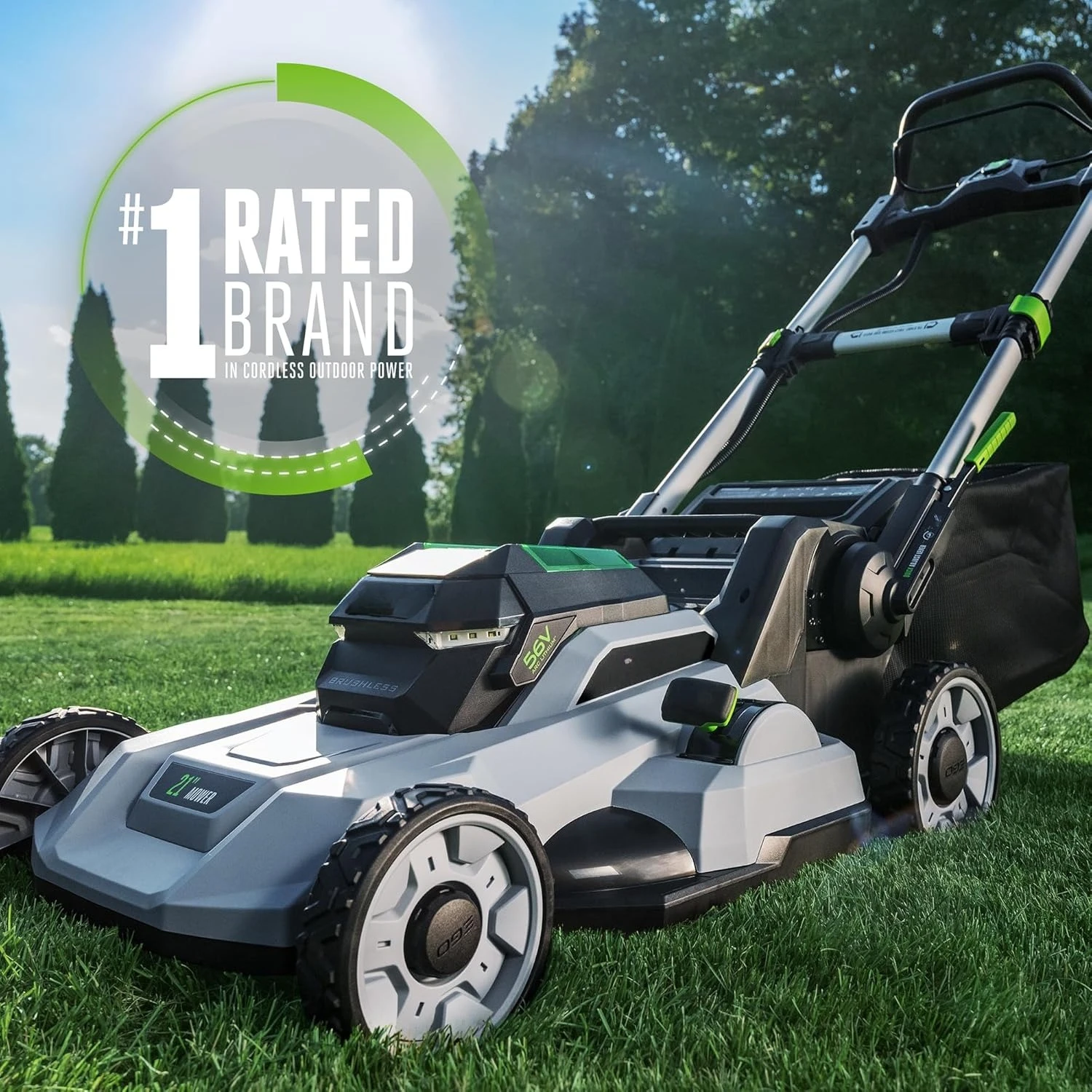

Electric Lawn Mower, Cordless, Includes 56V 6.0Ah Battery And 320W Charger - LM2114