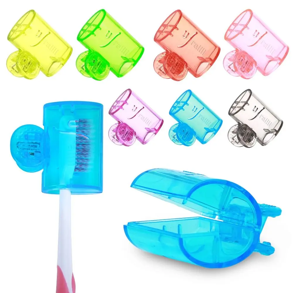 Plastic Toothbrush Storage Clip Toothbrush Head Storage Clip Toothbrush Shell Toothbrush Protective Cap Portable Transparent