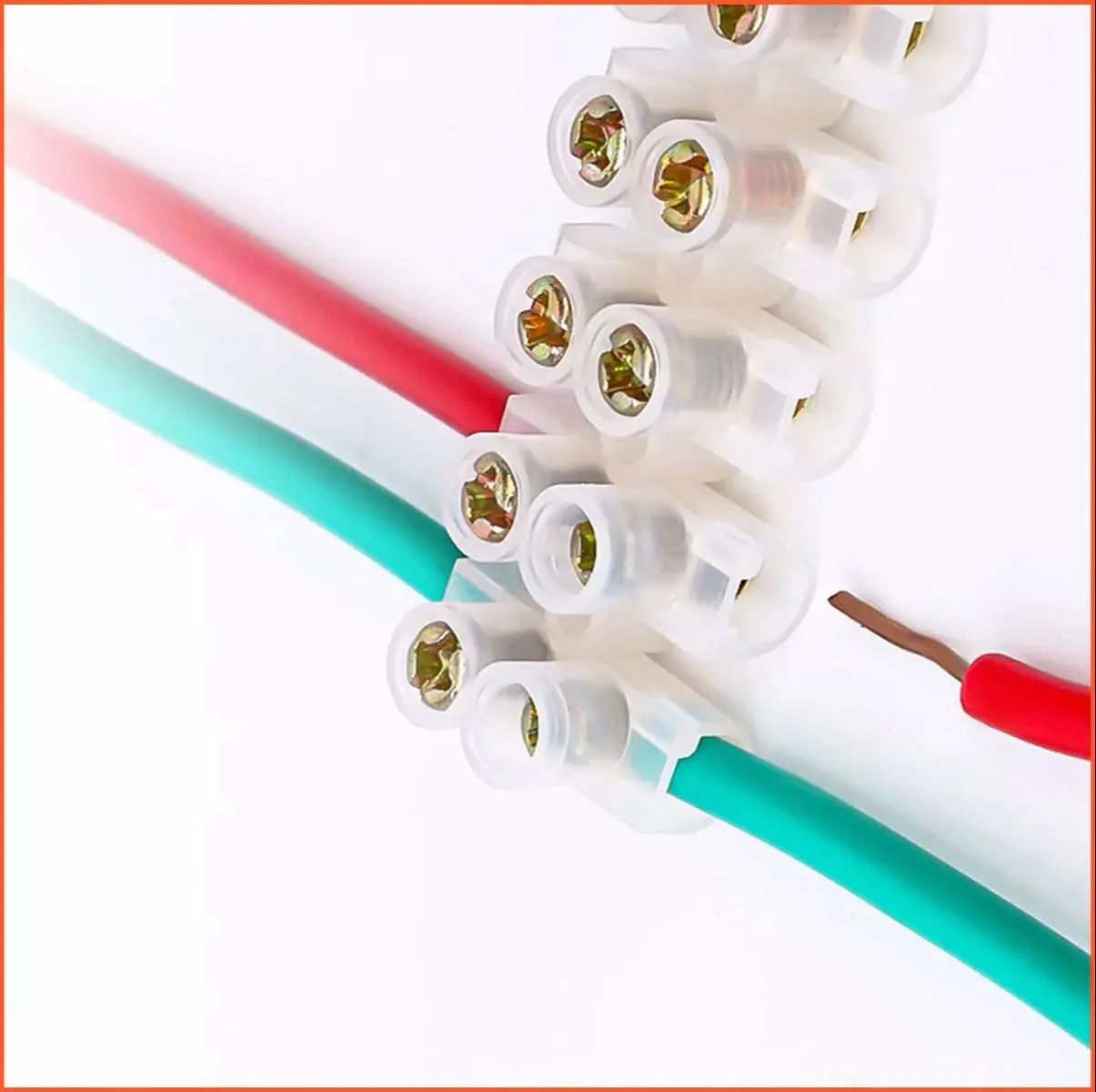 2 Position Barrier Terminal Strip Block Screw Terminal Barrier Connector Electrical Wire Connection