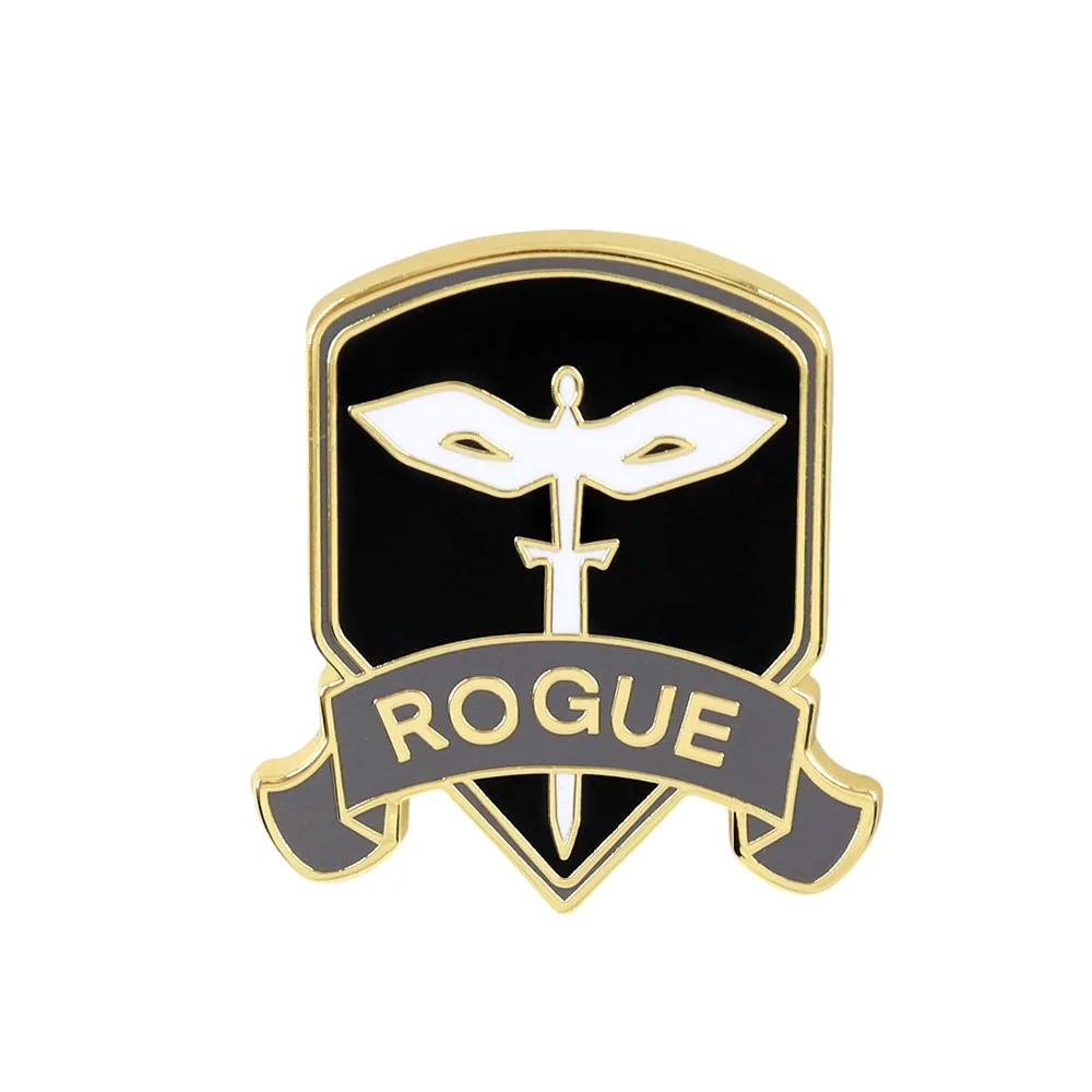 DnD Rogue Class-Pin de solapa con símbolo, insignia de juego de mesa, joyería de jugador RPG, regalo Geek Nerdy