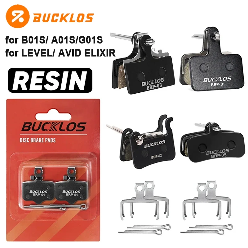 

BUCKLOS B01S Brake Pads Bicycle Resin Disc Brake Pads for M9000 M9020 M975 M965 M9120 M8020 M8120 MTB Road Bike Brake Pads 2/4PC