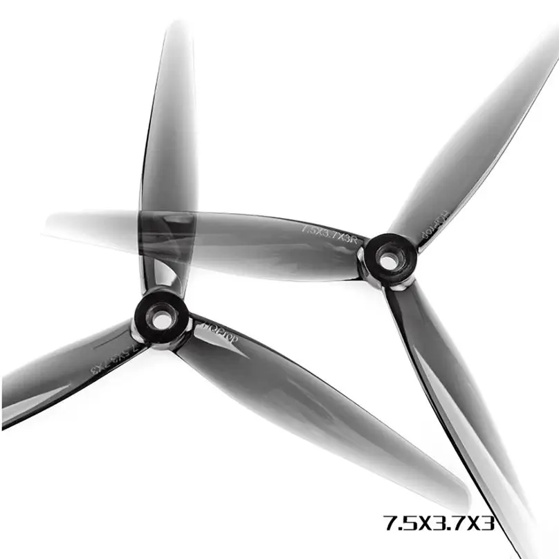 12 пар HQProp 7X3.7X3 7037/7X5X3 7050/7X4X3 7043/7,5X3,7X3 7537 3-лопастной пропеллер CW CCW PC FPV 7 дюймов RC Drone Props