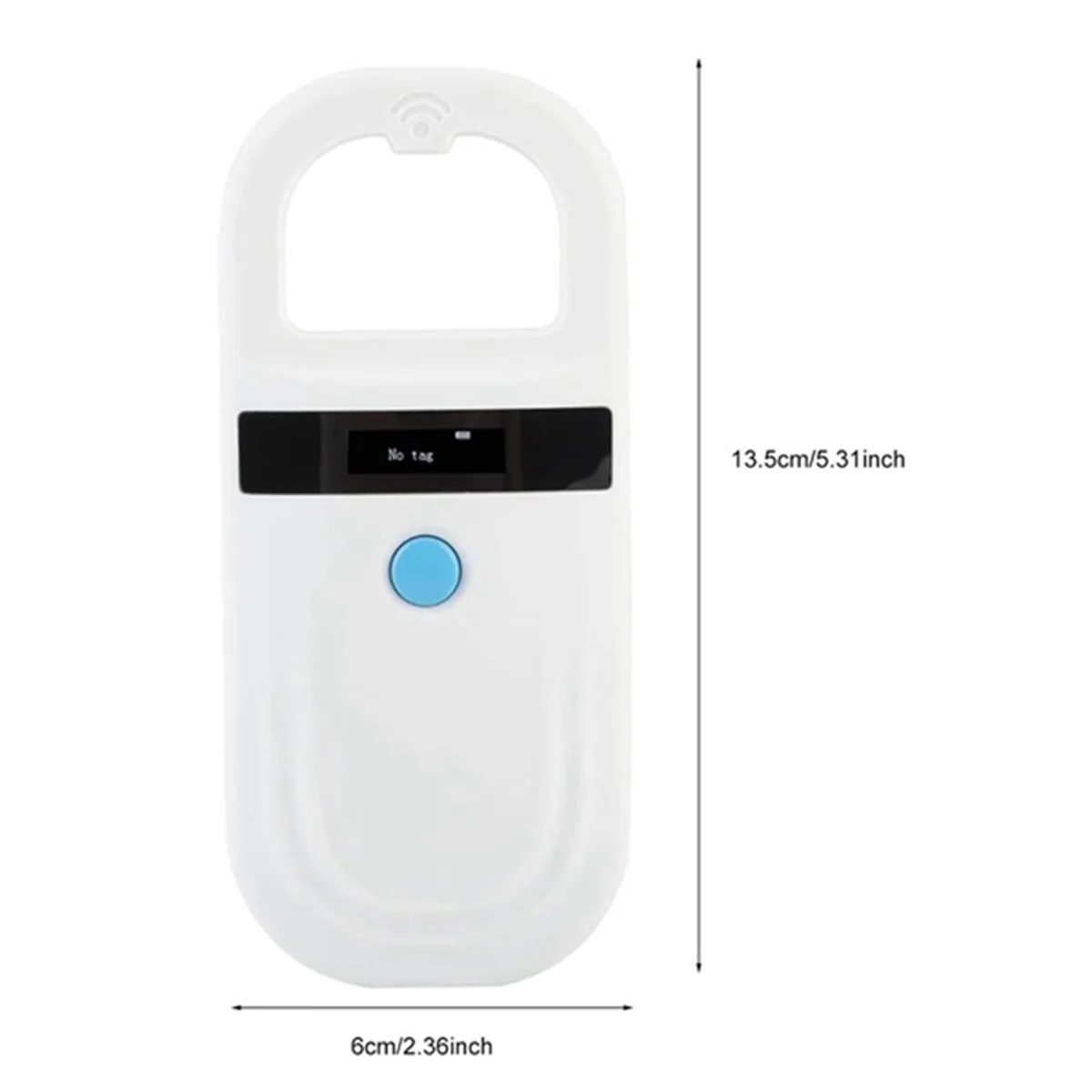 Microchips Reader RFID 134.2 Khz, ID Microchips Scanner with 0.91 Inch High Brightness OLED Display for Animal Tracking