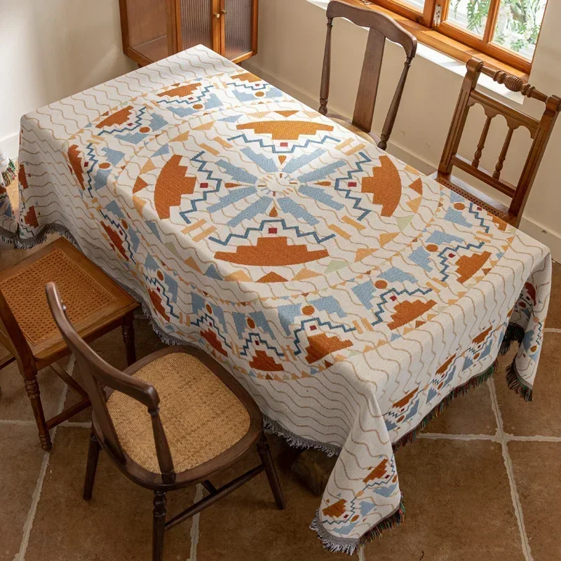 Outdoor Camping Carpet, Strong South Asian Linen Decorative Blanket, Moisture-proof Mat Matching, Mattress Sofa Cover