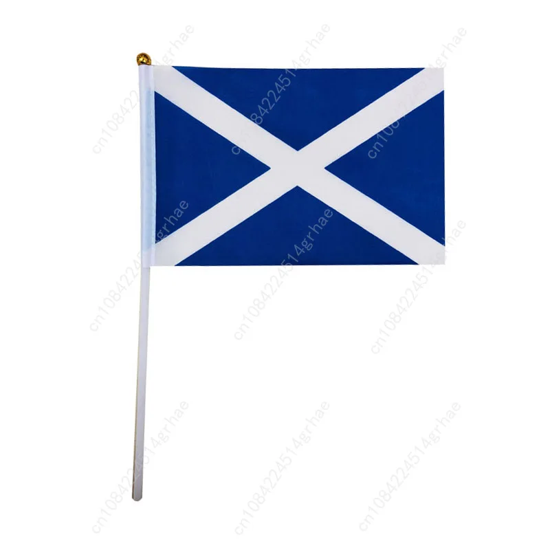 Scotland Hand Waving Flag Scottish Small Mini Hand Held Flags 10 Pcs 14x21cm  Sporting Event Support Handheld Flag